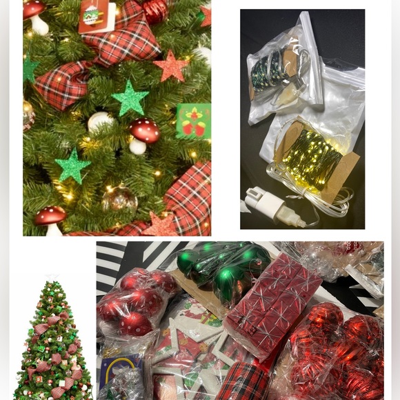 Christmas Tree Ornaments Set (106 Pieces) EntireTree Decorations- Brand New - Picture 7 of 7